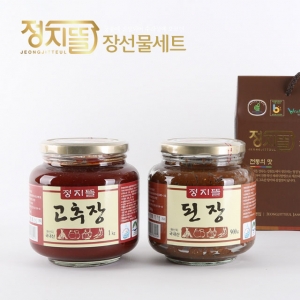 원주 정지뜰 전통 고추장,[강원혁신도시몰]정지뜰 고추장500g.된장500g set