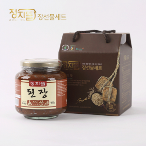 원주 정지뜰 전통 고추장,정지뜰 한식된장900g set